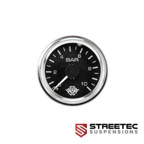 STREETEC - Analoge Doppeldruckanzeige 0-10 bar