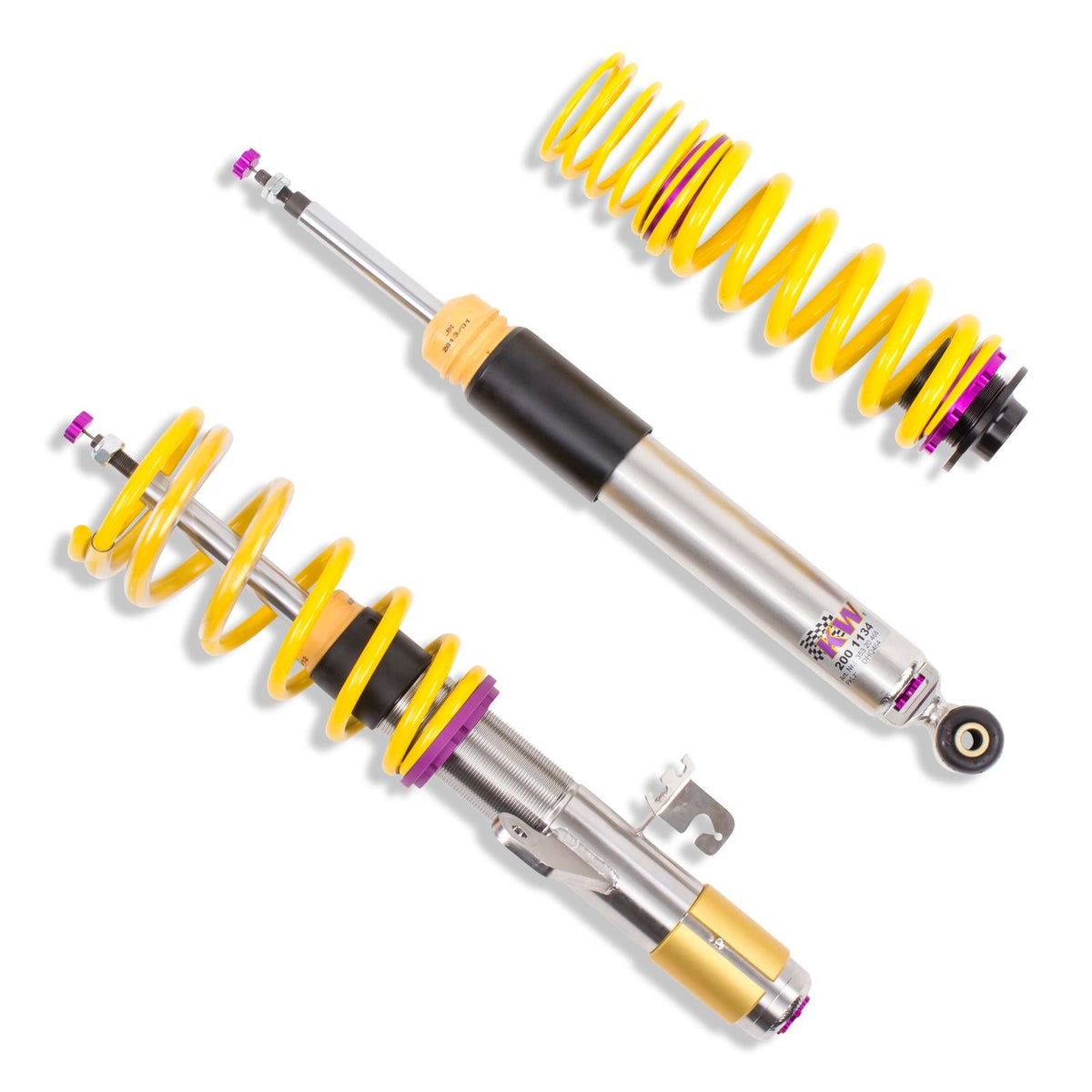 KW Gewindefahrwerk INOX V3 passend für Golf I / Jetta I / Scirocco I/II 45-75mm