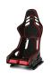 Preview: Recaro Podium Alcantara schwarz/Leder rot