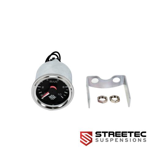 STREETEC - Analoge Doppeldruckanzeige 0-10 bar